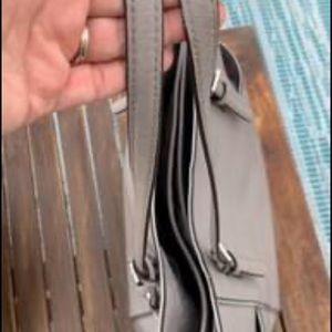 Gray Michael Kors purse